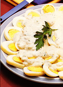 Huevos al roquefort
