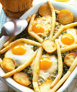 Huevos cocidos a la vasca
