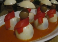 Huevos con bufanda