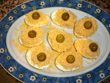 Huevos duros a la Pauleta