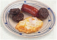 Huevos fritos con chorizo y morcilla