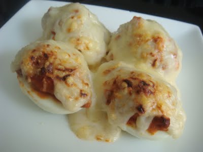 Huevos rellenos de setas