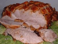 Jamón fresco asado