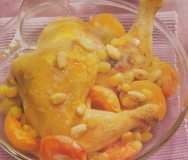 Jamoncitos de pollo con albaricoques