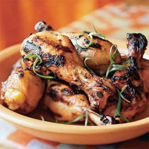 Jamoncitos de pollo con gírgolas