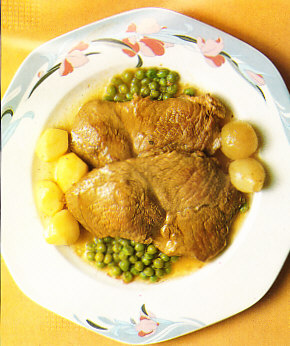 Jarrete guisado con patatas