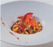 Judias del ganxet con bogavante