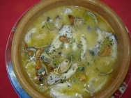 Kokotxas de bacalao con almejas