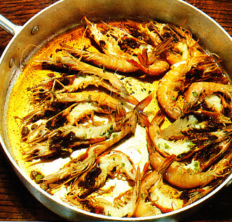 Langostinos al whisky
