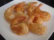 Langostinos con gabardina