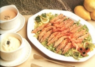 Langostinos dos salsas