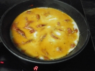 Las gambas con la leche.