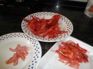 Las gambas peladas