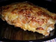Lasaña de bacalao