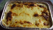 Lasaña en salsa blanca