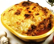 Lasaña gratinada