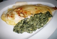 Lenguado con polvo de almendras y de espinacas