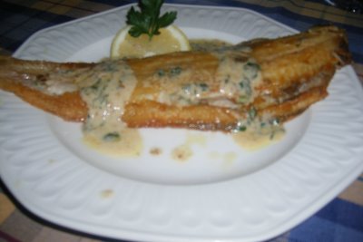 Lenguado meunière