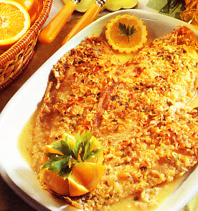 Lenguados a la naranja