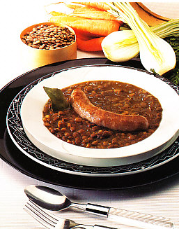 Lentejas con salchichas