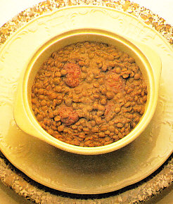 Lentejas con sobrasada