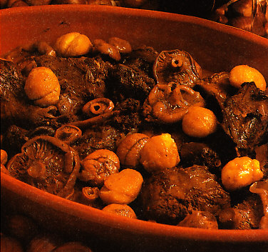 Liebre con castañas
