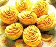 Limones rellenos con mousse de atún