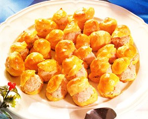 Lionesas rellenas de jamón