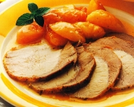 Lomo con albaricoques