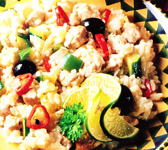 Lomo con risotto
