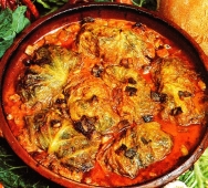 Lomo de cerdo con col