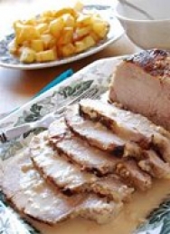 Lomo de cerdo con leche