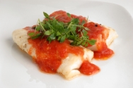 Lomo de merluza con tomate ajoarriero
