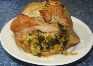 Lomo relleno de carne y trufa