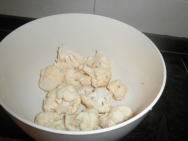 Los ramilletes de coliflor