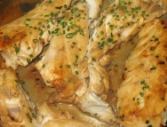 Lubina a la cebolla
