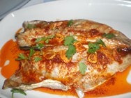 Lubina al horno al jerez