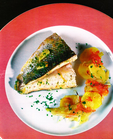 Lubina con patatas