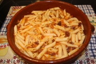 Macarrones al whisky