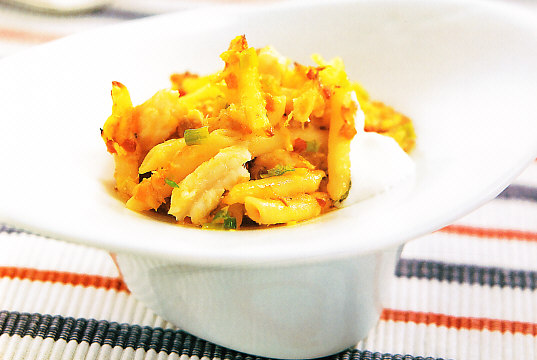 Macarrones con gato de mar