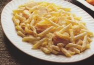 Macarrones con langosta