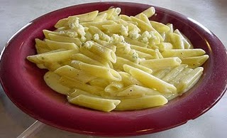 Macarrones con yogur