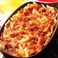 Macarrones gratinados con tomate