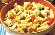 Macarrones rápidos con verduras
