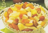 Macedonia de frutas al vaca