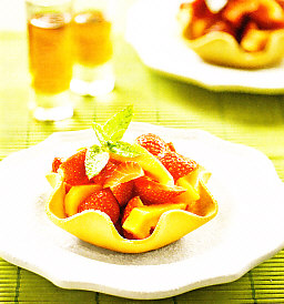 Macedonia de papaya