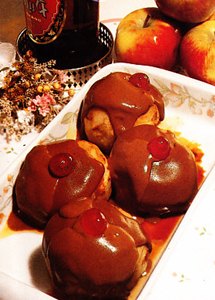 Manzanas al chocolate