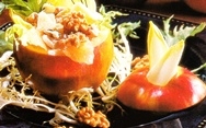 Manzanas rellenas con nueces