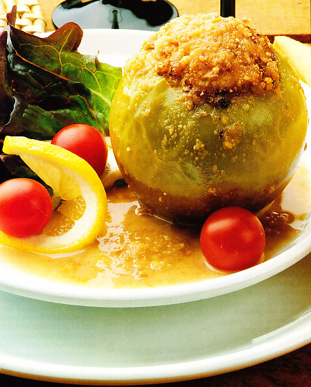 Manzanas rellenas de carne