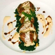Medallones de solomillo con compota de coles a la mejorana